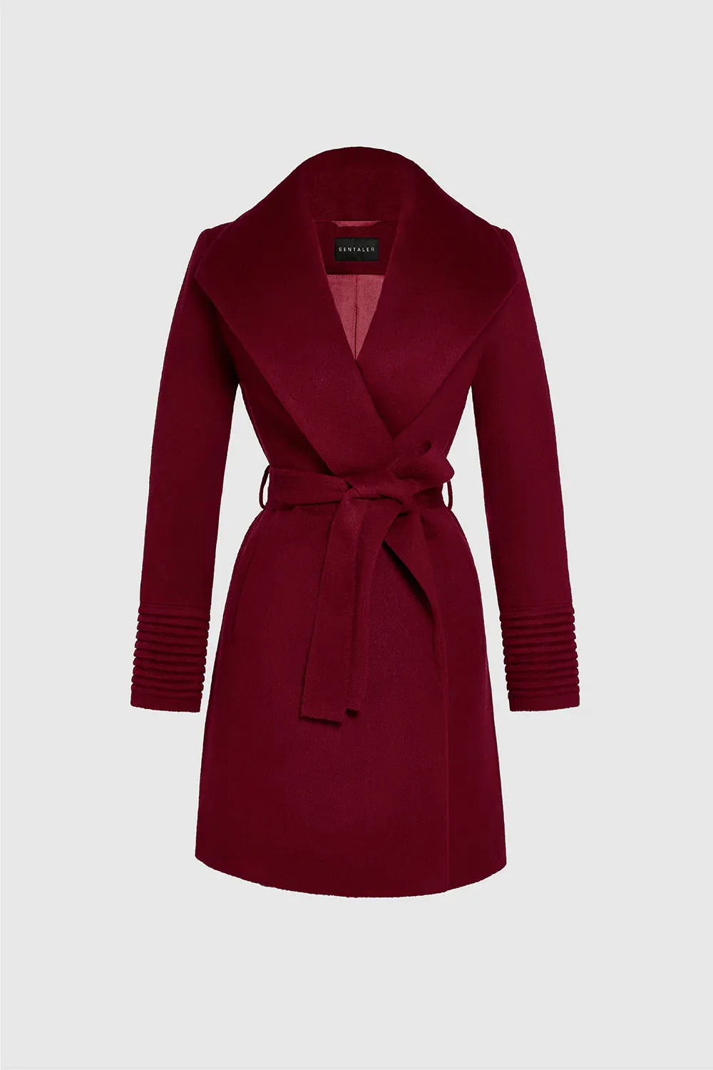 Shawl Collar Wrap Coat by SENTALER