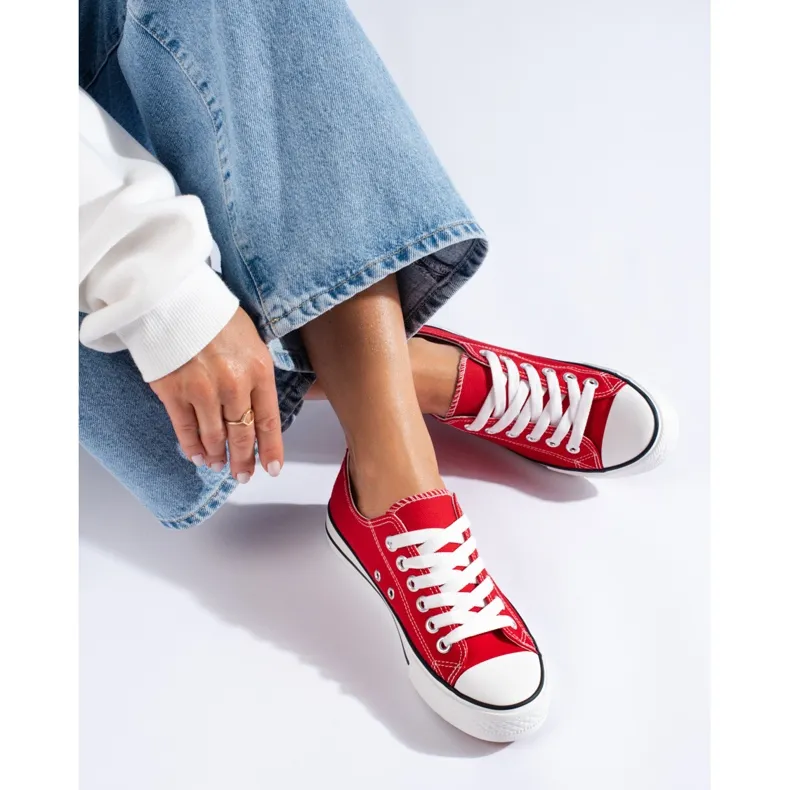 Shelovet red classic sneakers