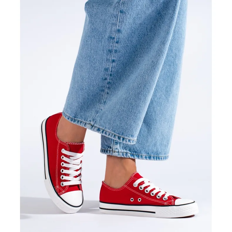 Shelovet red classic sneakers