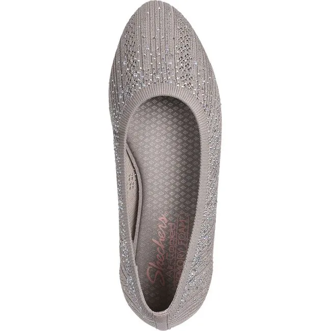 Skechers Women's Cleo 2.0 Glitzy Daze Flat