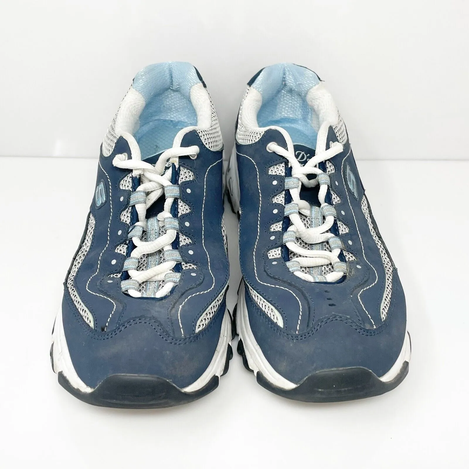 Skechers Womens D Lites 11860EW Blue Casual Shoes Sneakers Size 9