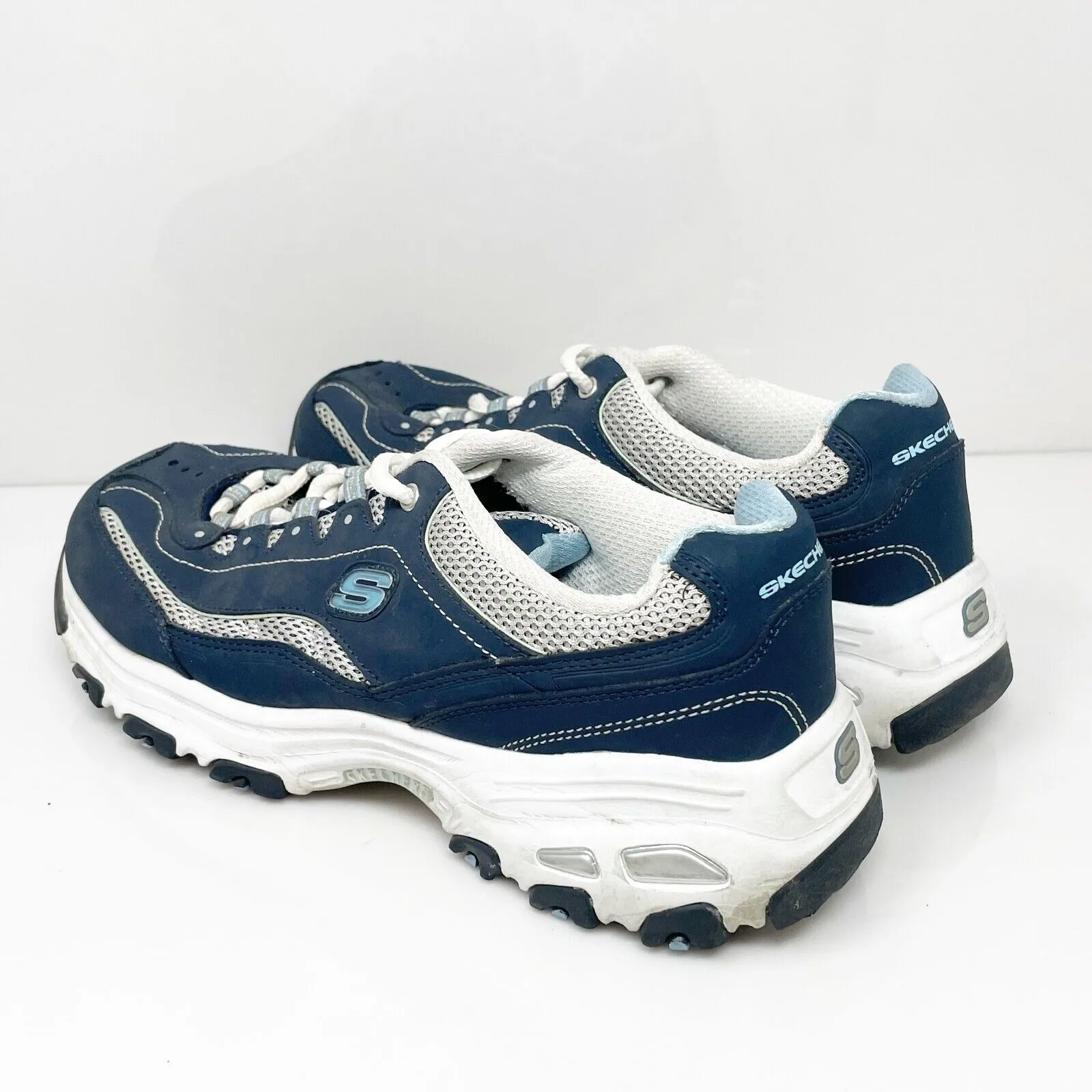 Skechers Womens D Lites 11860EW Blue Casual Shoes Sneakers Size 9