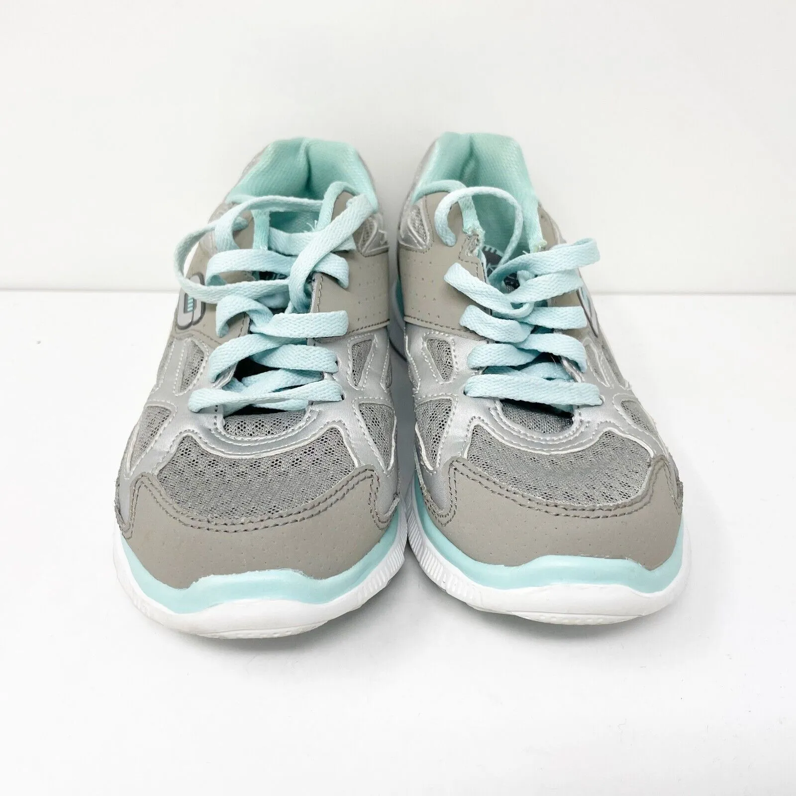 Skechers Womens Memory Foam 11726 Gray Running Shoes Sneakers Size 6.5