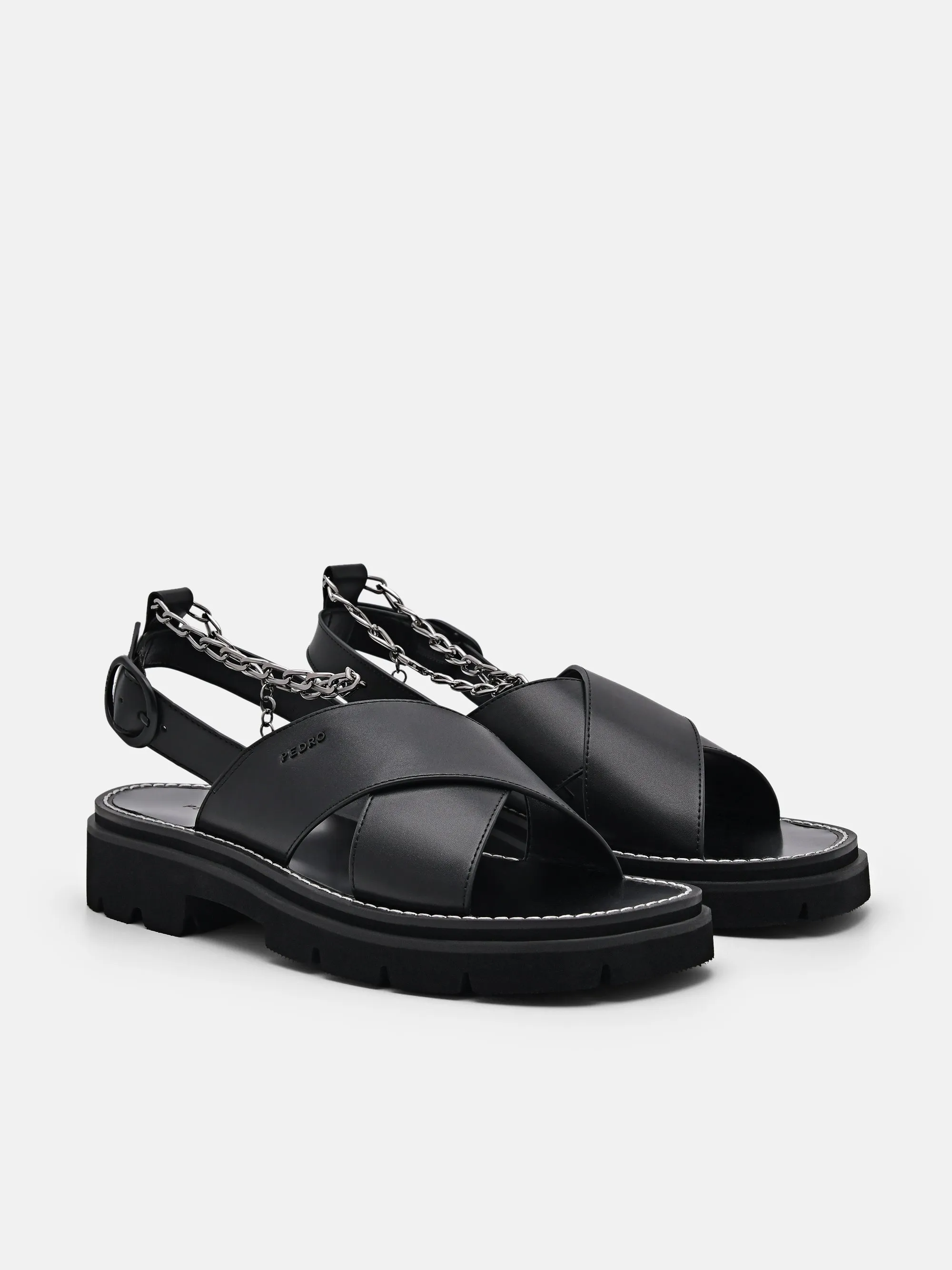 Slingback Cross Strap Sandals