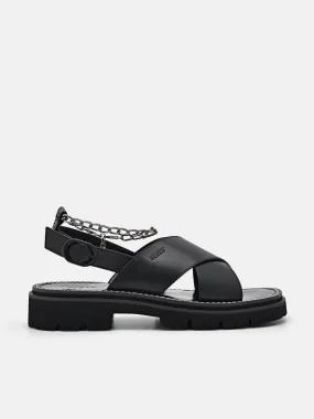 Slingback Cross Strap Sandals