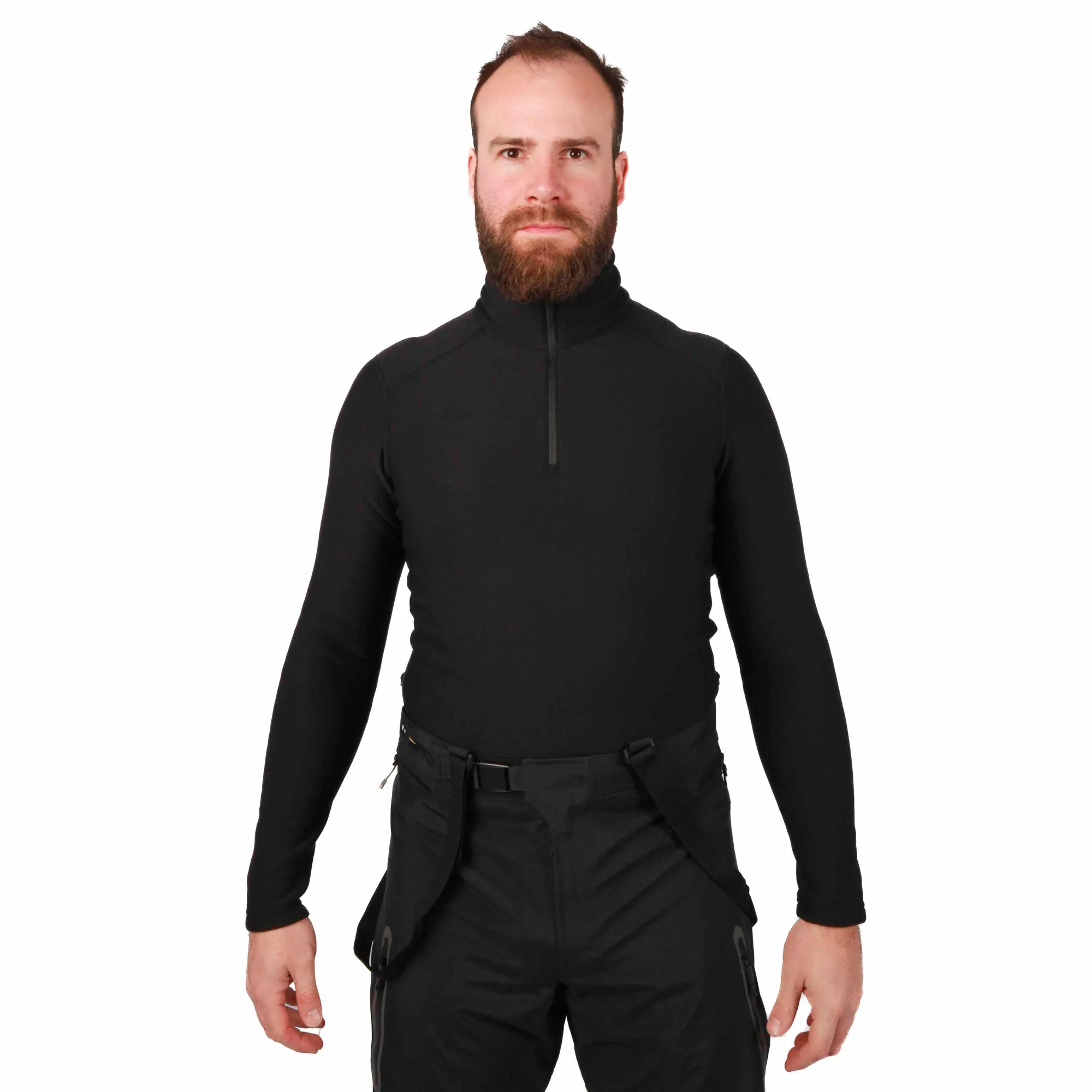 Slinx Quarter Zip Polo Black Mens