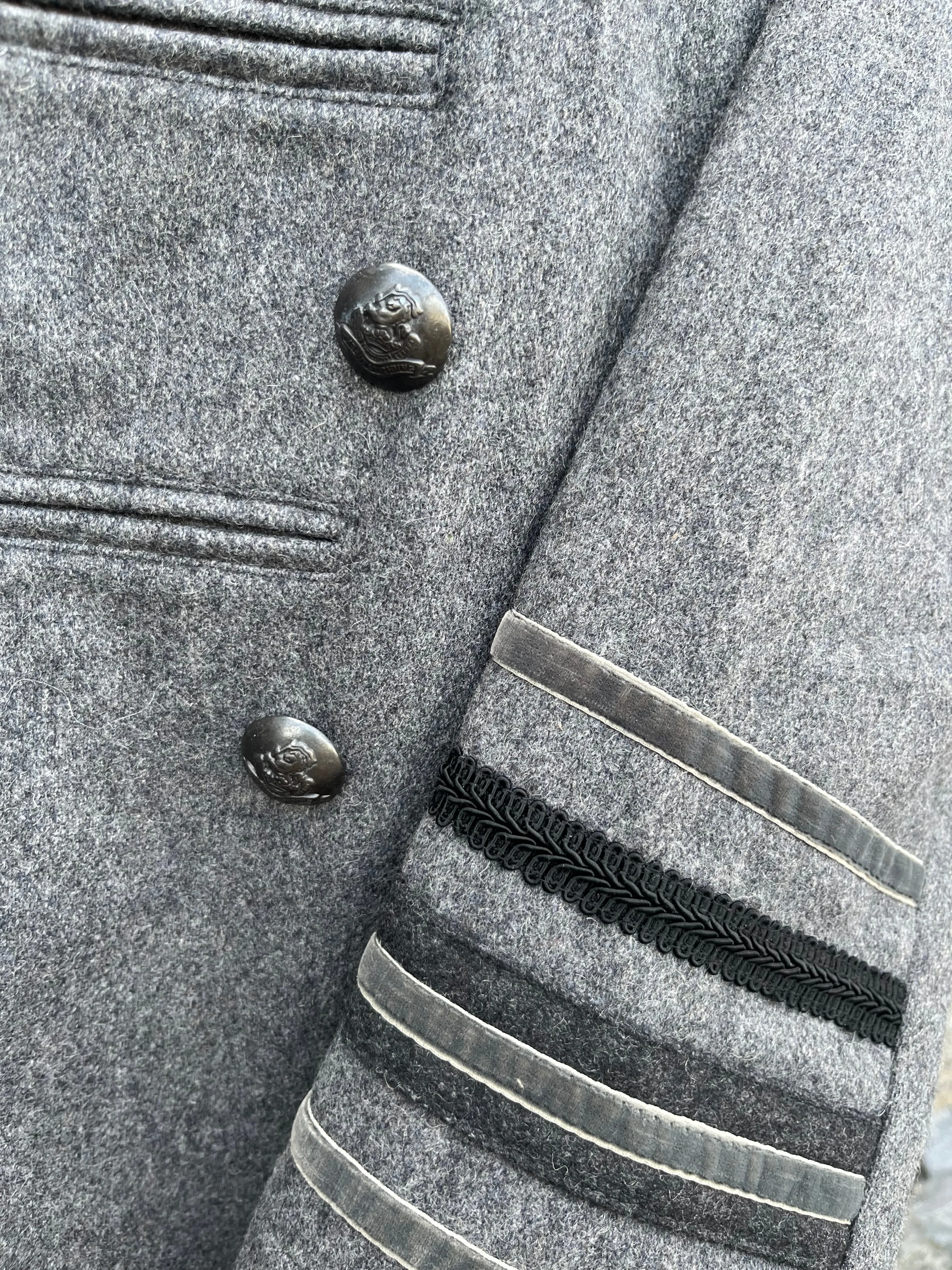 Small Grey Military Coat