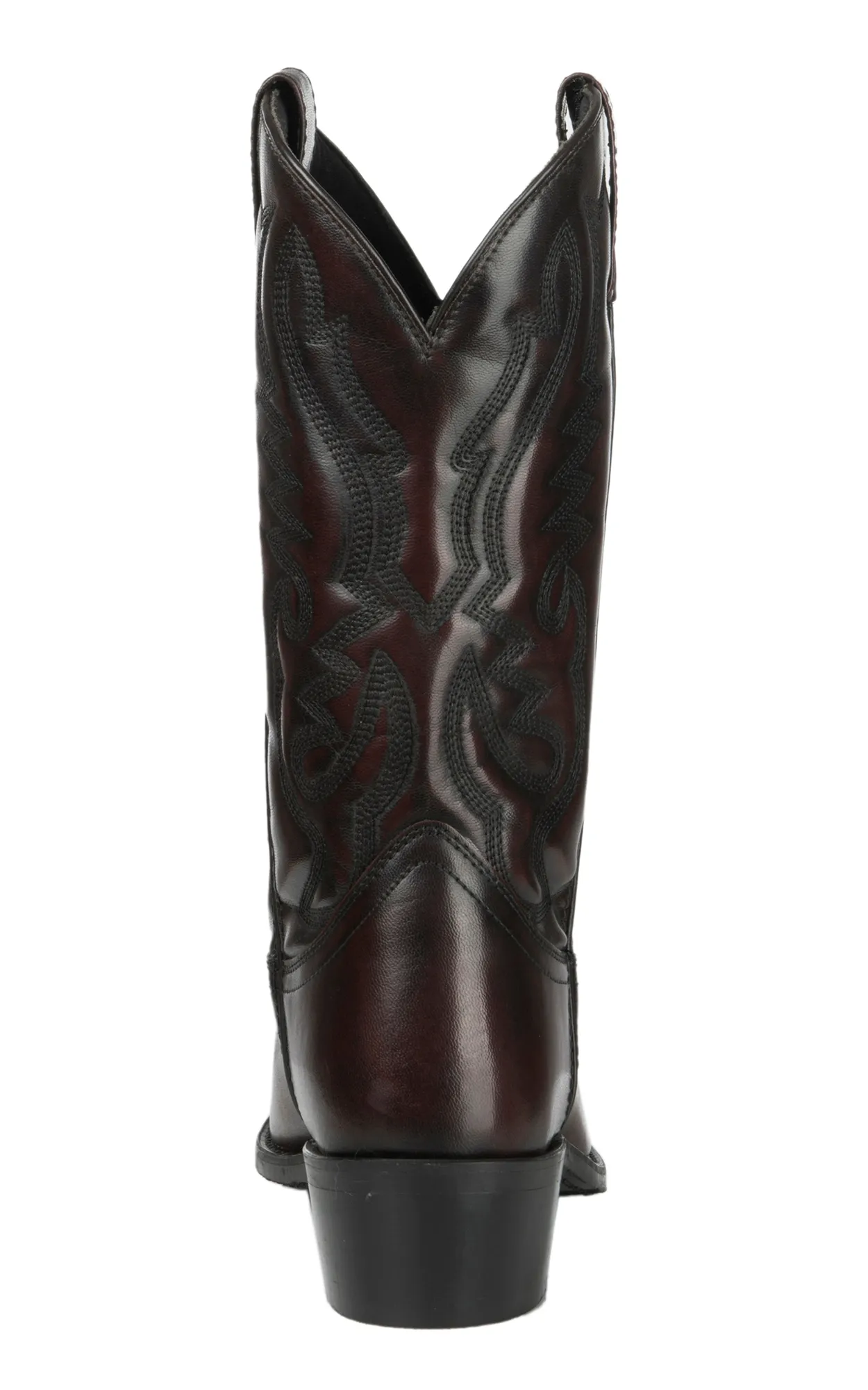 Smoky Mountain Men's Black Cherry Leather R-Toe Cowboy Boot - Classic Style