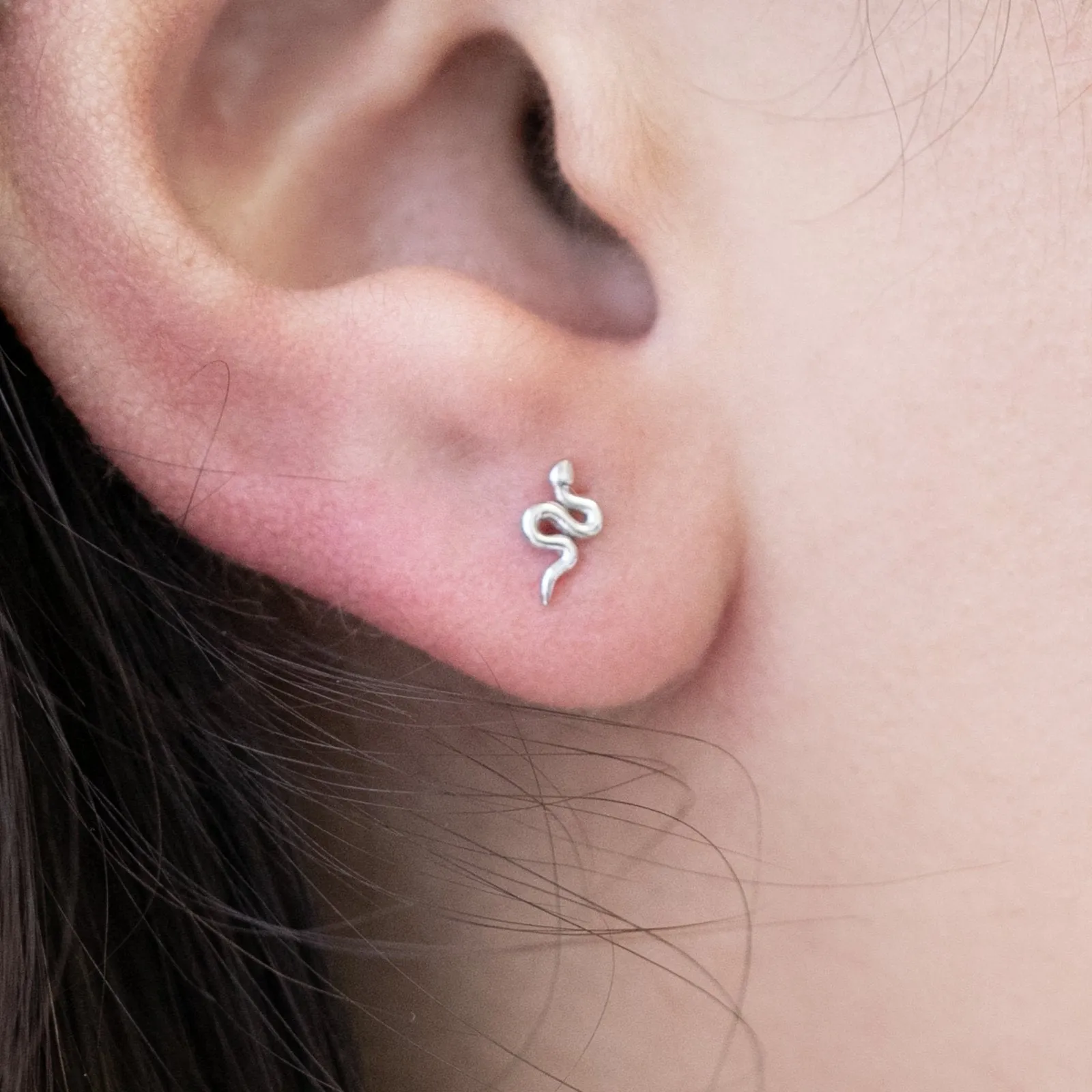 Snake Flat Earring