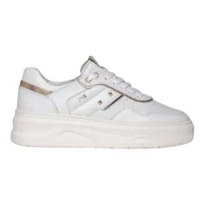 White Leather Women's Sneakers Code: I205380D