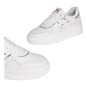 White Leather Women's Sneakers Code: I205380D