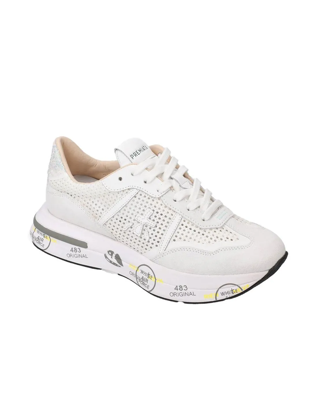 White Premiata women's Cassie 6341 sneakers