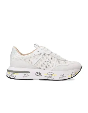 White Premiata women's Cassie 6341 sneakers