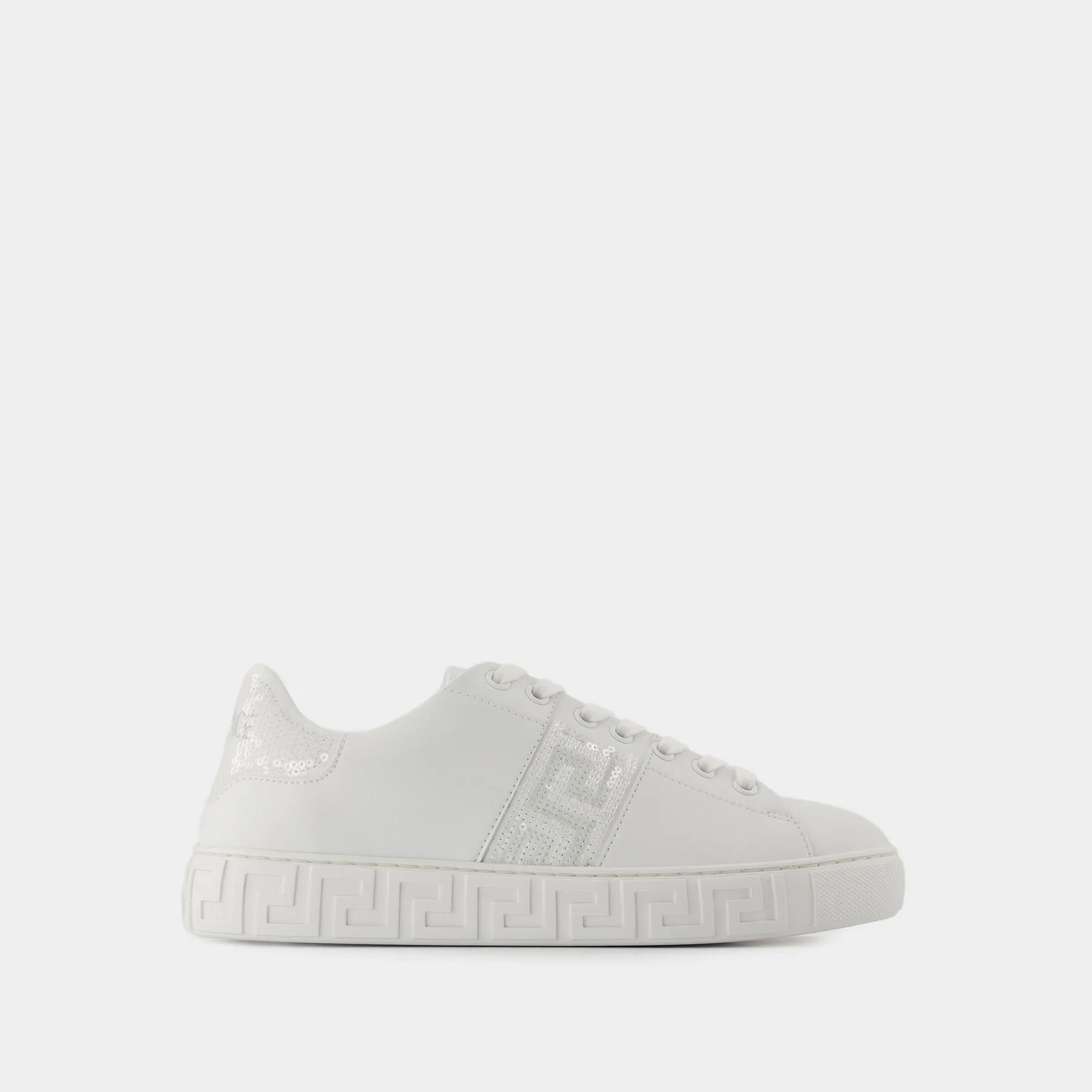 Sneakers - Versace - Cotton - White