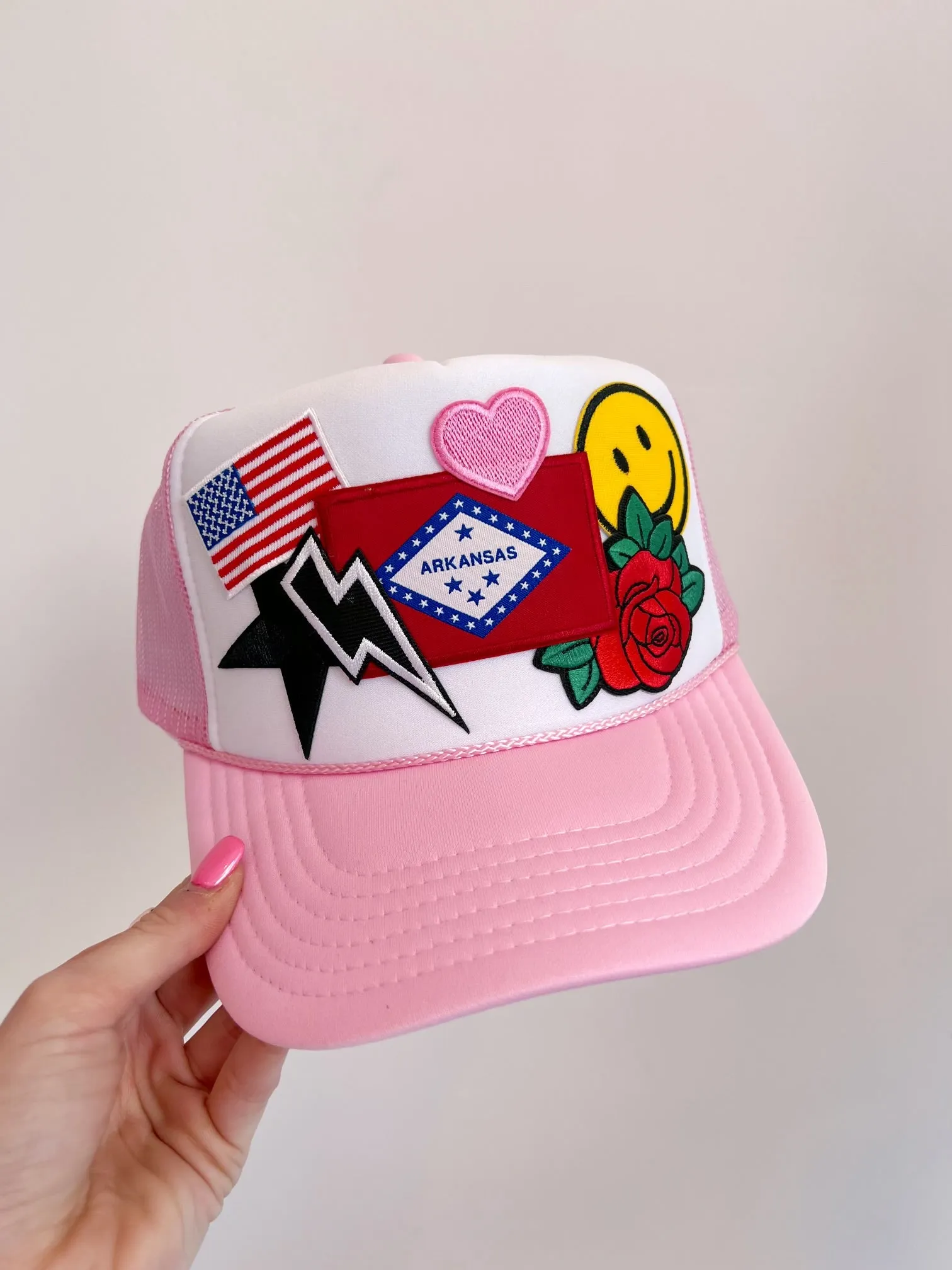 Social Statement: Arkansas Flag Trucker Hat