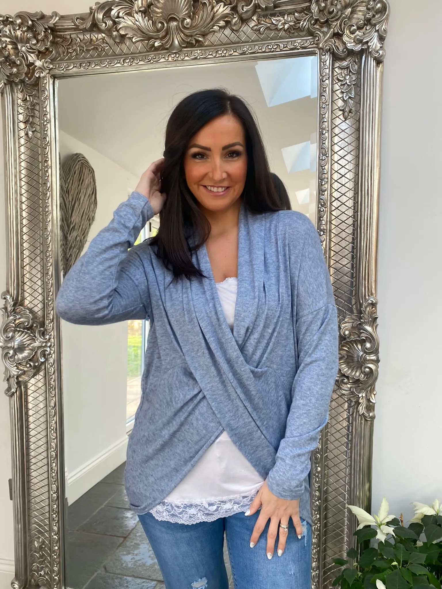 Soft Knit Wrap Top Milo - Best Price on Wrap Tops