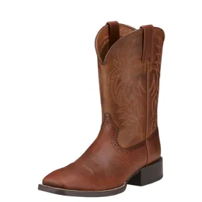 Wide Square Toe Western Boot for Sports