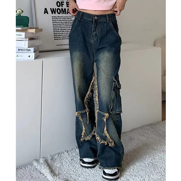 Star Girl Cargo Jeans