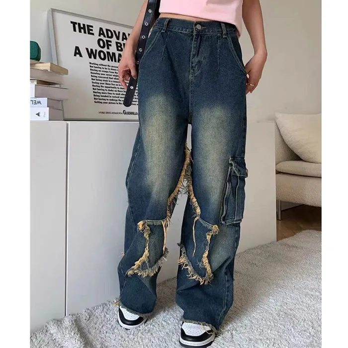 Star Girl Cargo Jeans