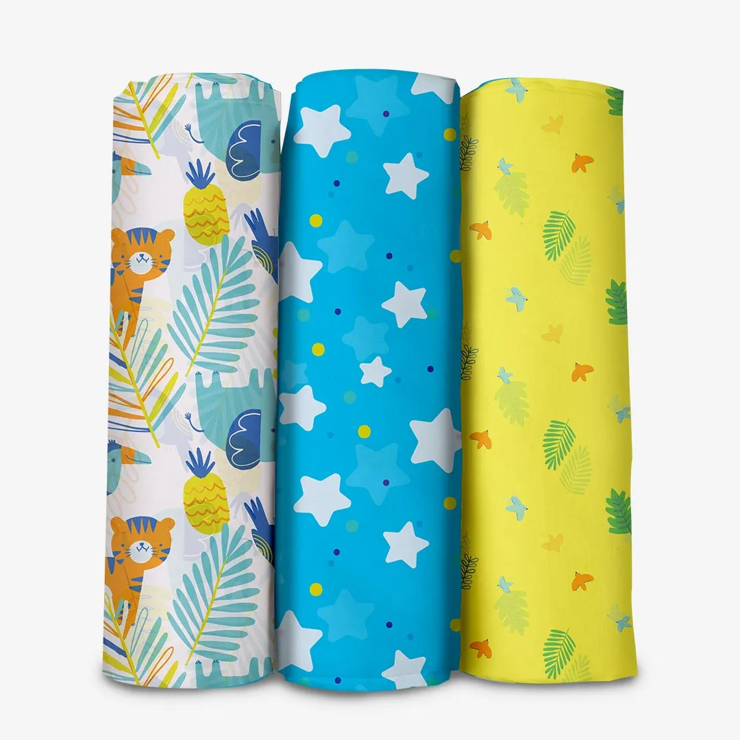 Starry Woods Swaddle Set - Pack of 3