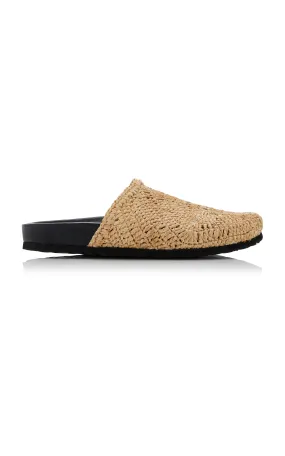 STAUD Dia Raffia Slides