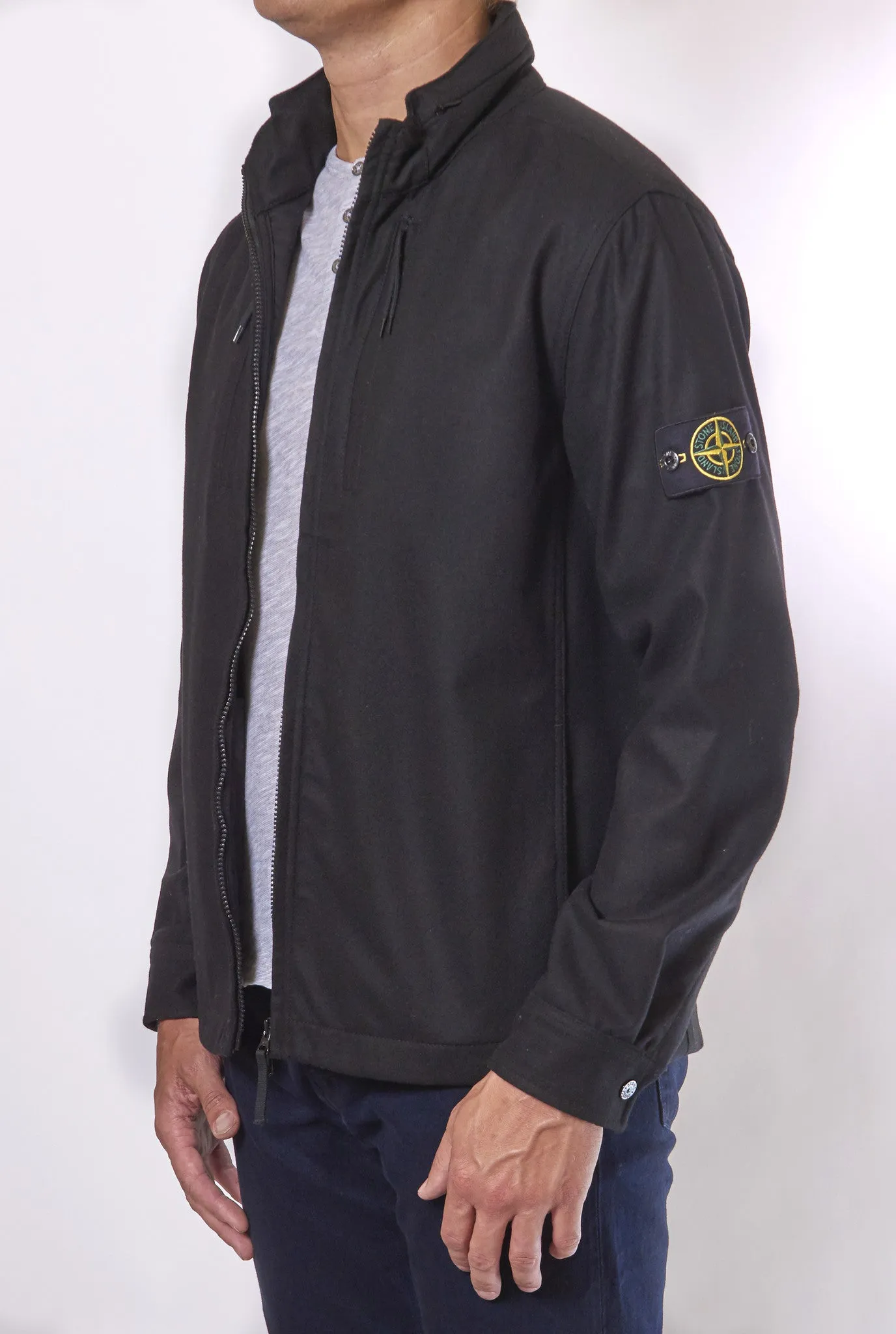 Stone Island Wool Windbreaker Waterproof - Style 631511314