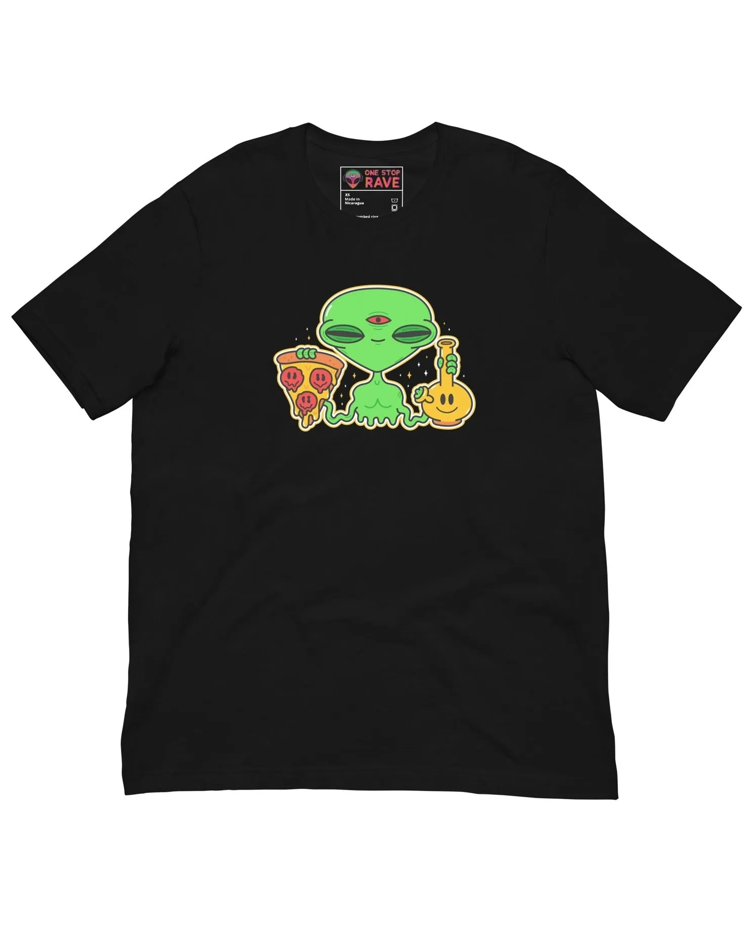 Stoned Alien Print Tee