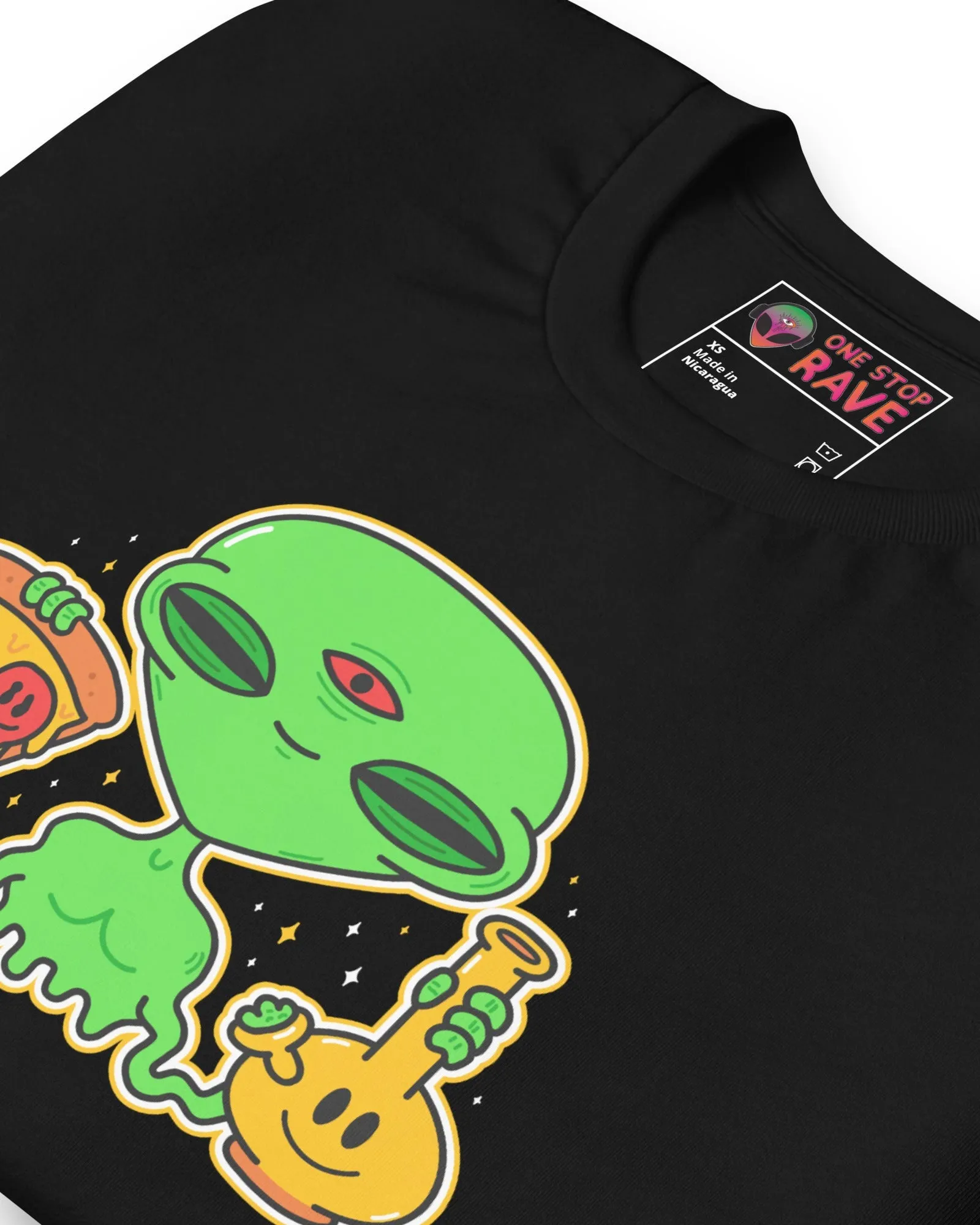 Stoned Alien Print Tee