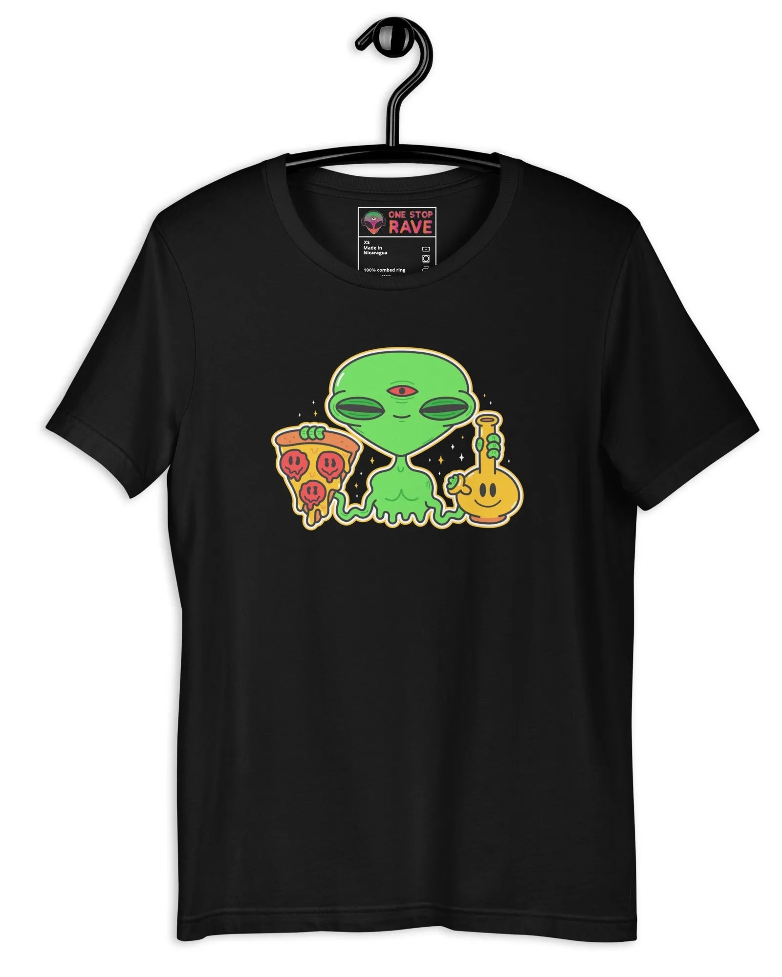 Stoned Alien Print Tee