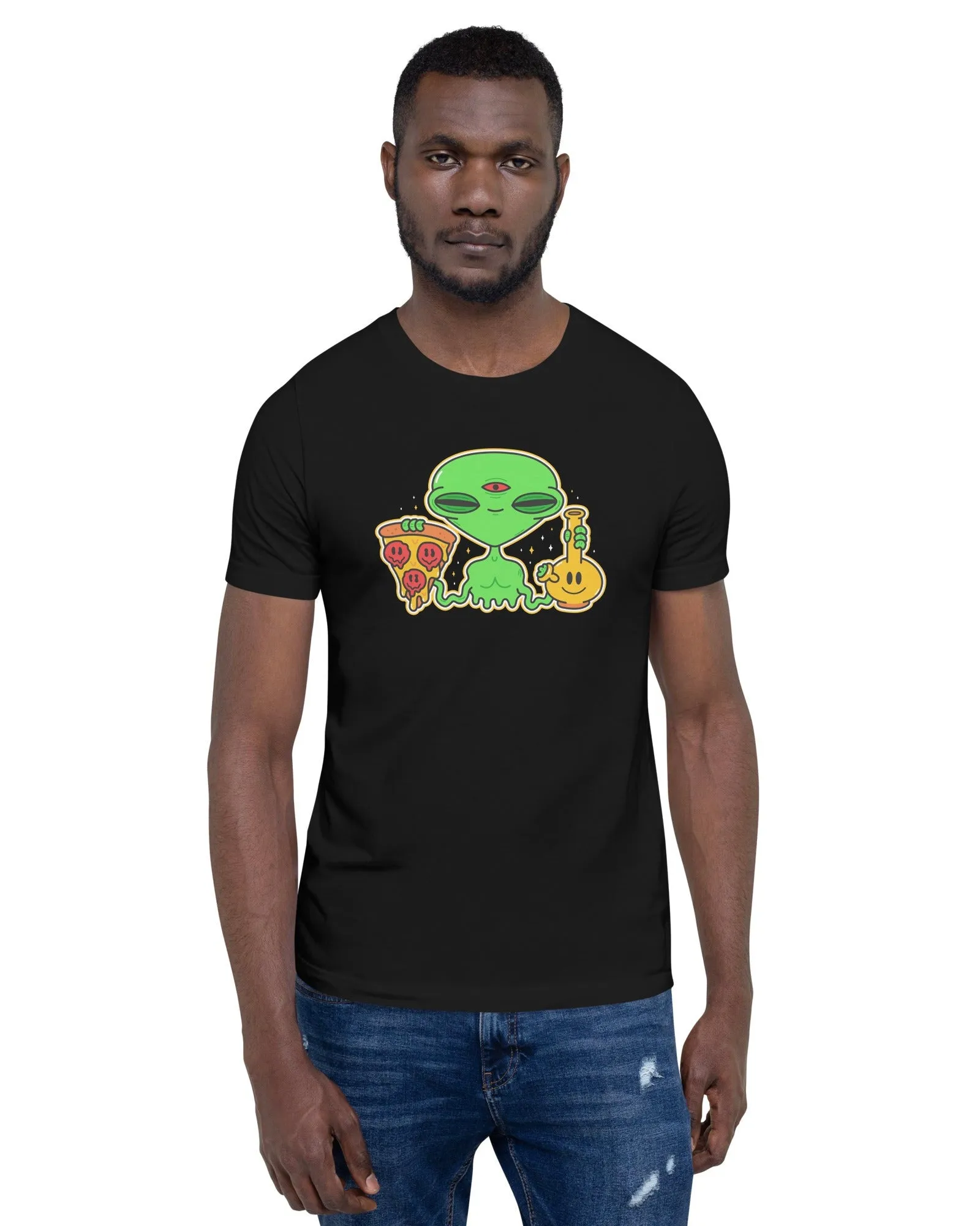 Stoned Alien Print Tee