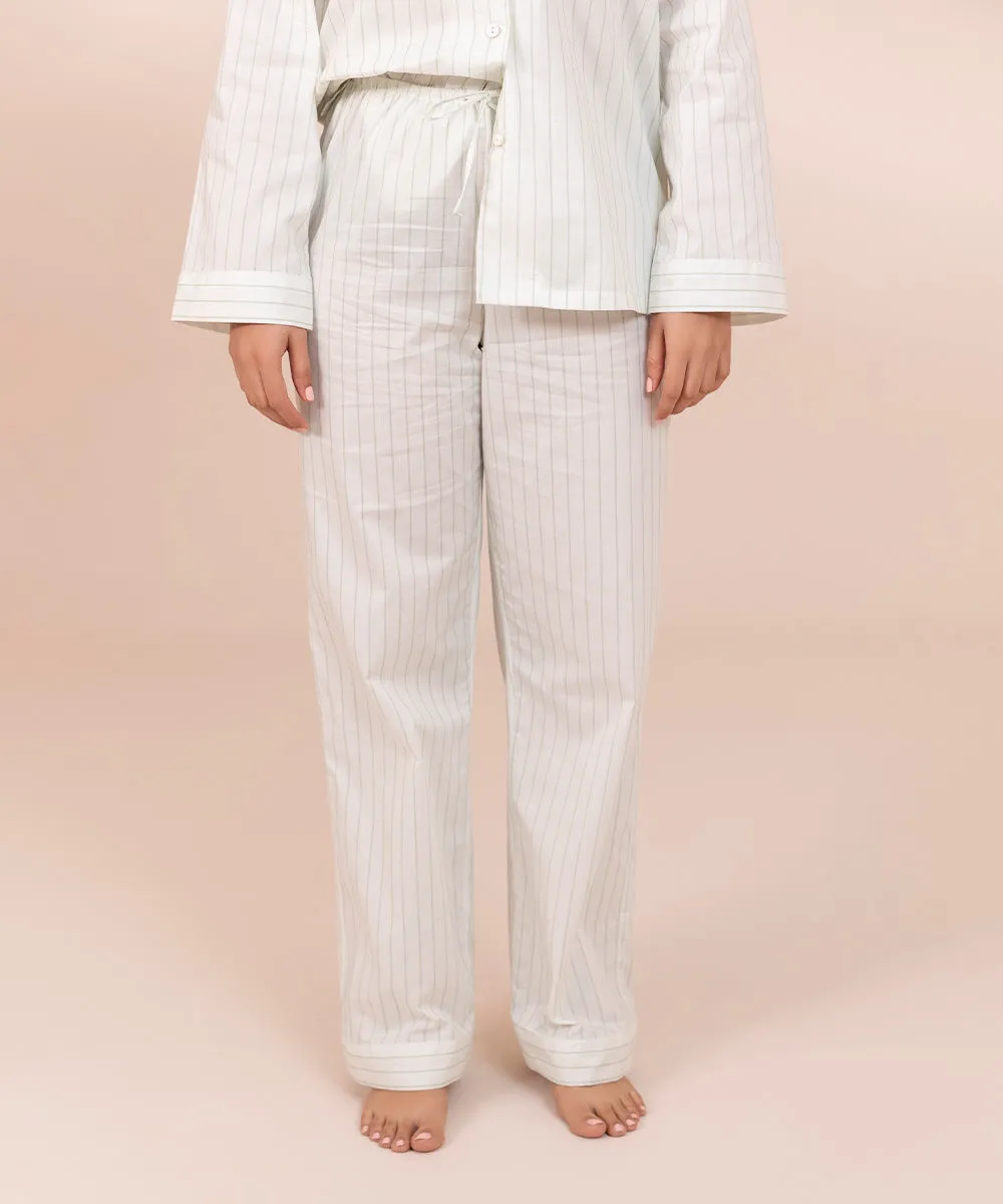 Comfortable Striped Pajama Ensemble