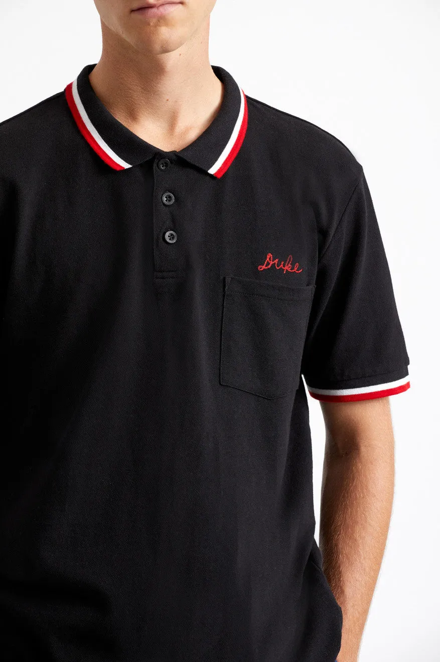 Strummer S/S Polo Knit - Black