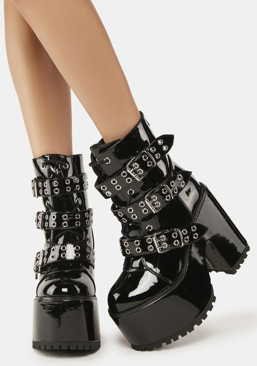 Stylish Chunky Heel Platform Boots