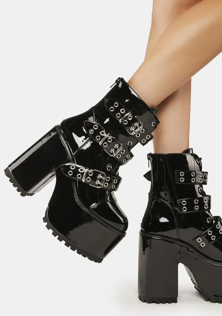 Stylish Chunky Heel Platform Boots