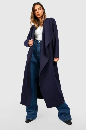 Super Oversized Waterfall Wool Look Coat