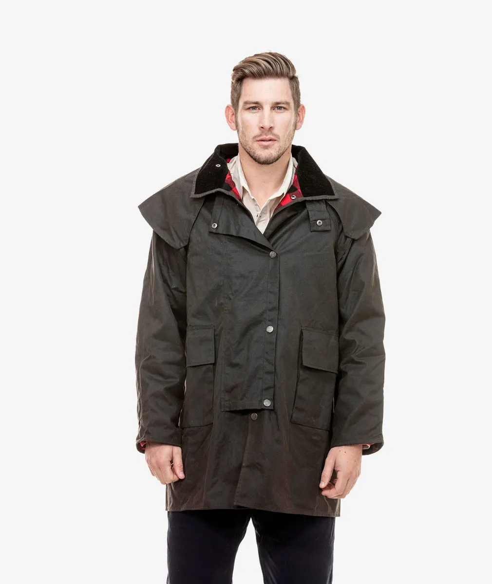 Swanndri Baxter Short Oilskin Coat for Men