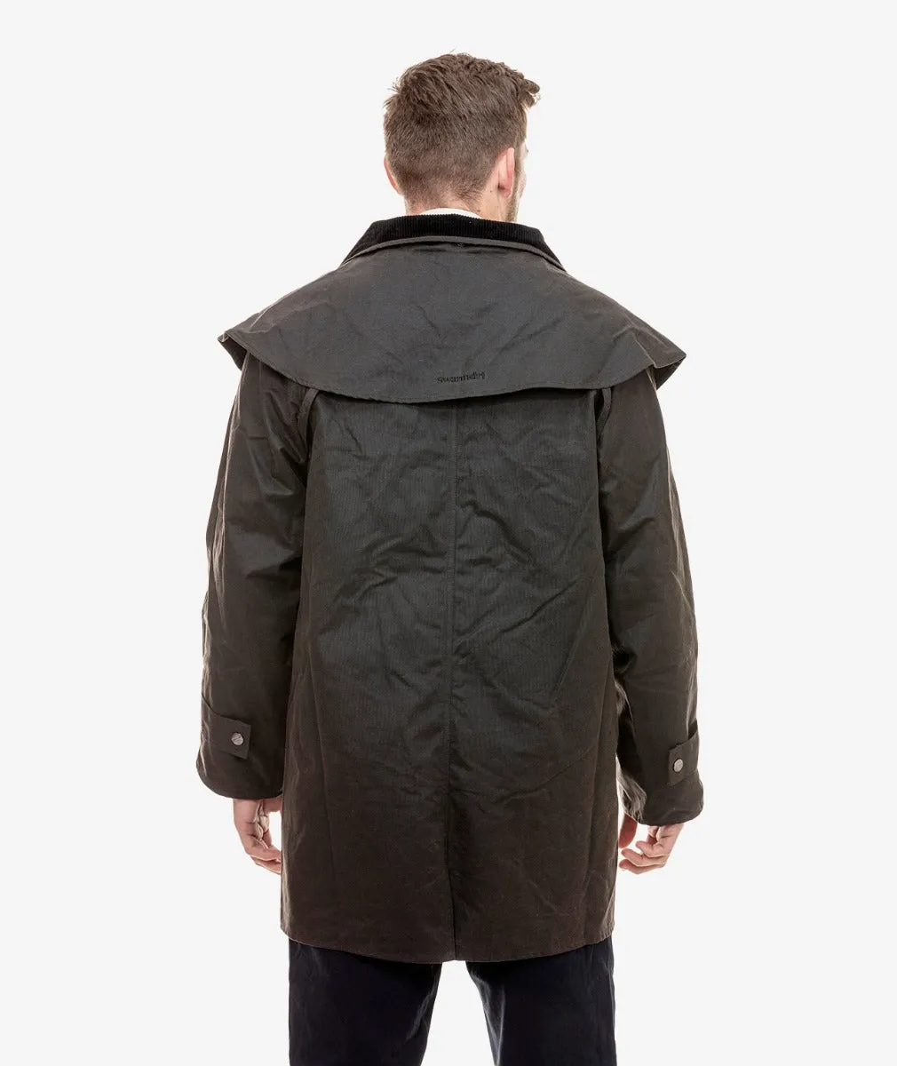 Swanndri Baxter Short Oilskin Coat for Men