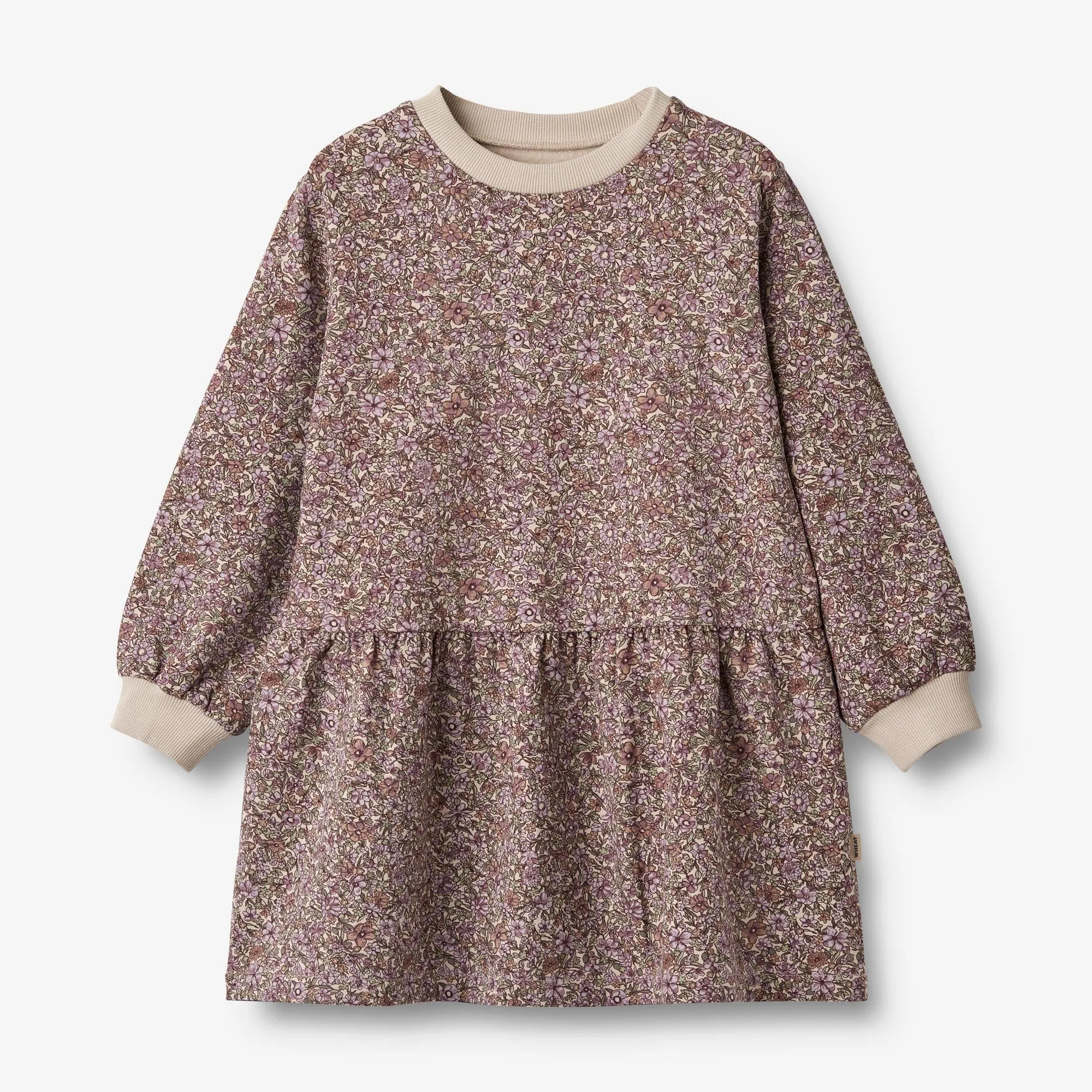 Sweat Dress Zenia - lilac flowers