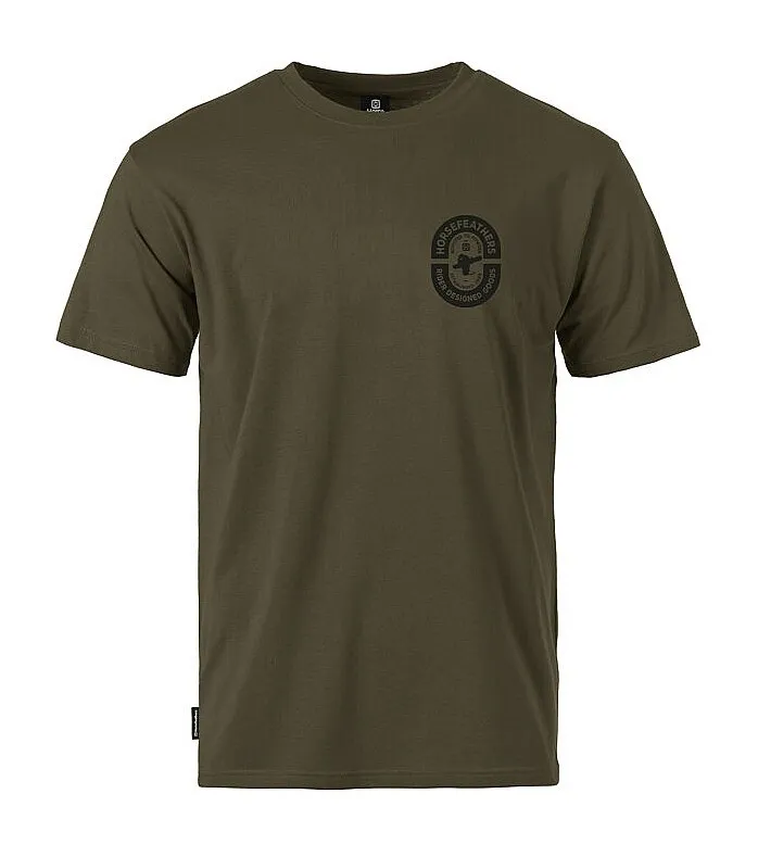 T-Shirt Horsefeathers Powder Badge II - Burnt Olive - men´s