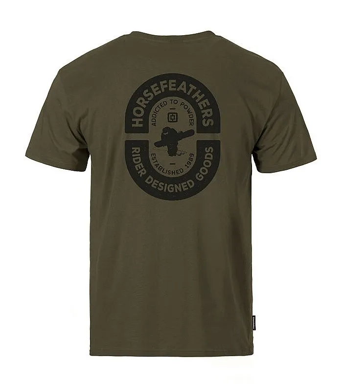 T-Shirt Horsefeathers Powder Badge II - Burnt Olive - men´s