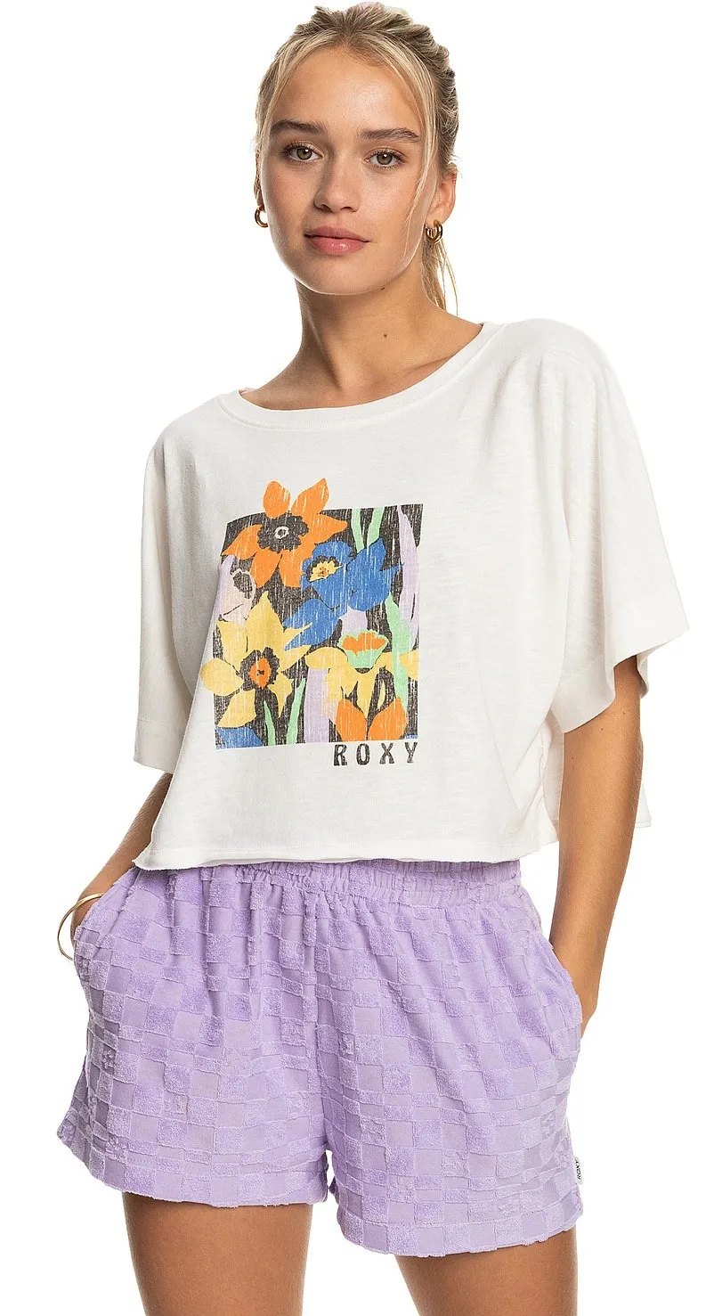 T-Shirt Roxy Tiki & Surf Tee B - WBK0/Snow White - women´s