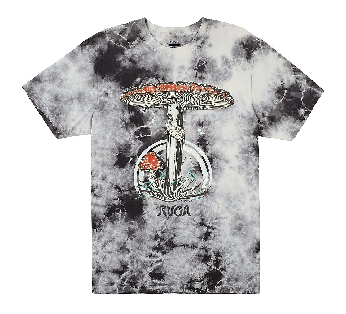 T-Shirt RVCA Matus Shroom - Grey Tie Dye - men´s