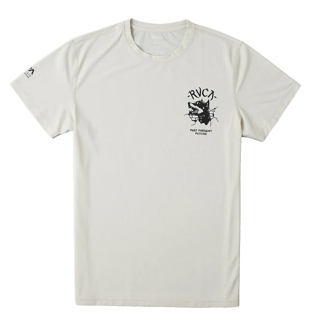 T-Shirt RVCA Surf Print - WBK0/Bleach - men´s