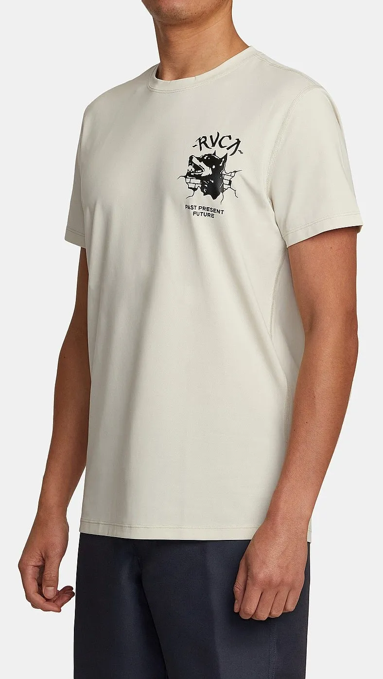 T-Shirt RVCA Surf Print - WBK0/Bleach - men´s