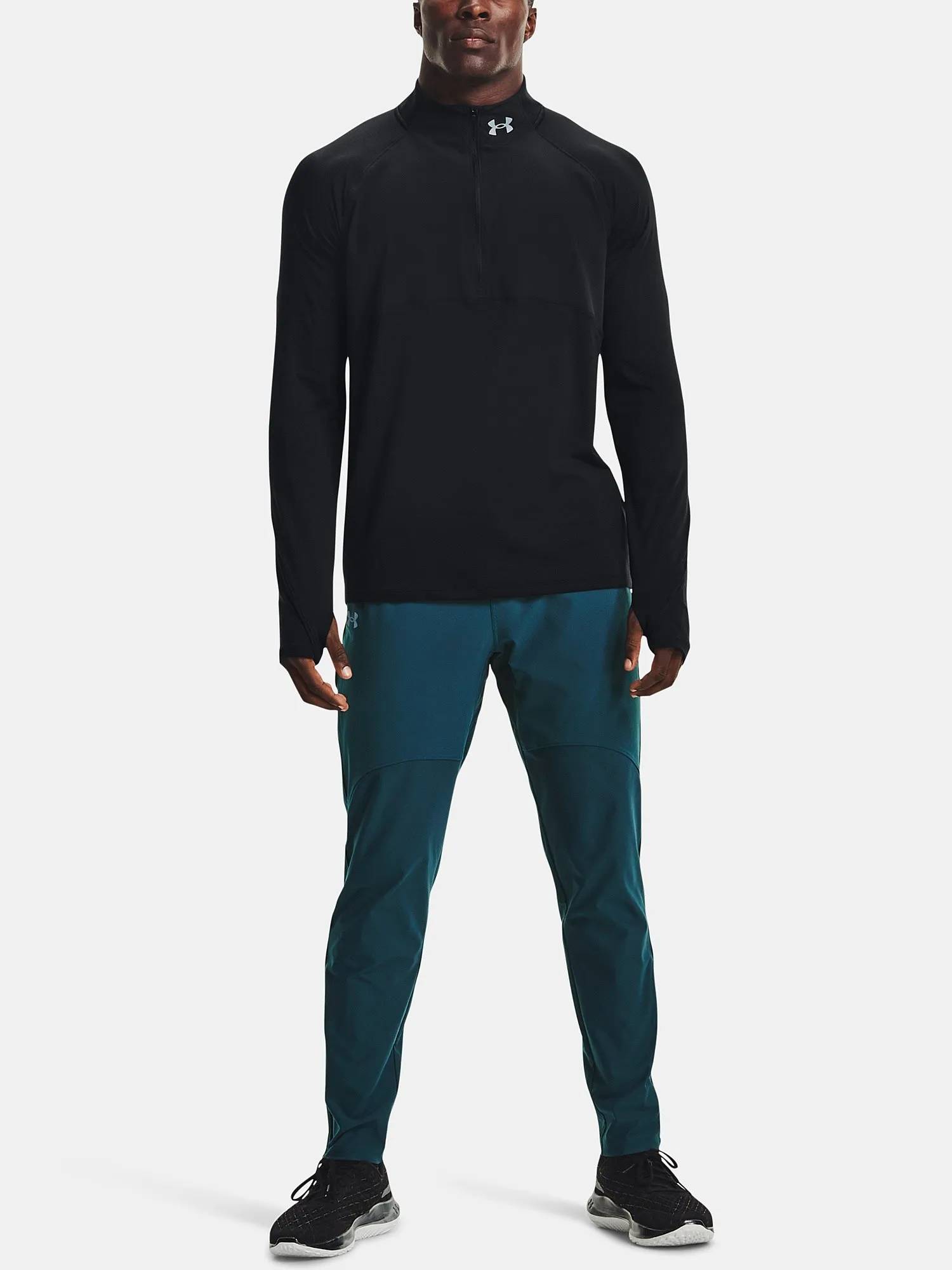 T-Shirt Under Armour Qualifier Run 2.0 LS - Black - men´s