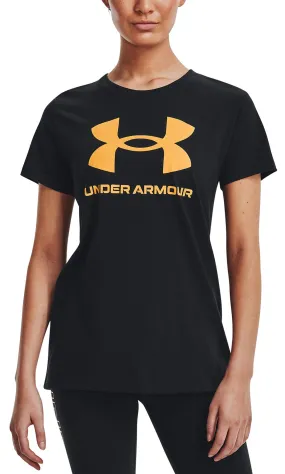 T-Shirt Under Armour Sportstyle Logo - 004/Black/Rise - women´s