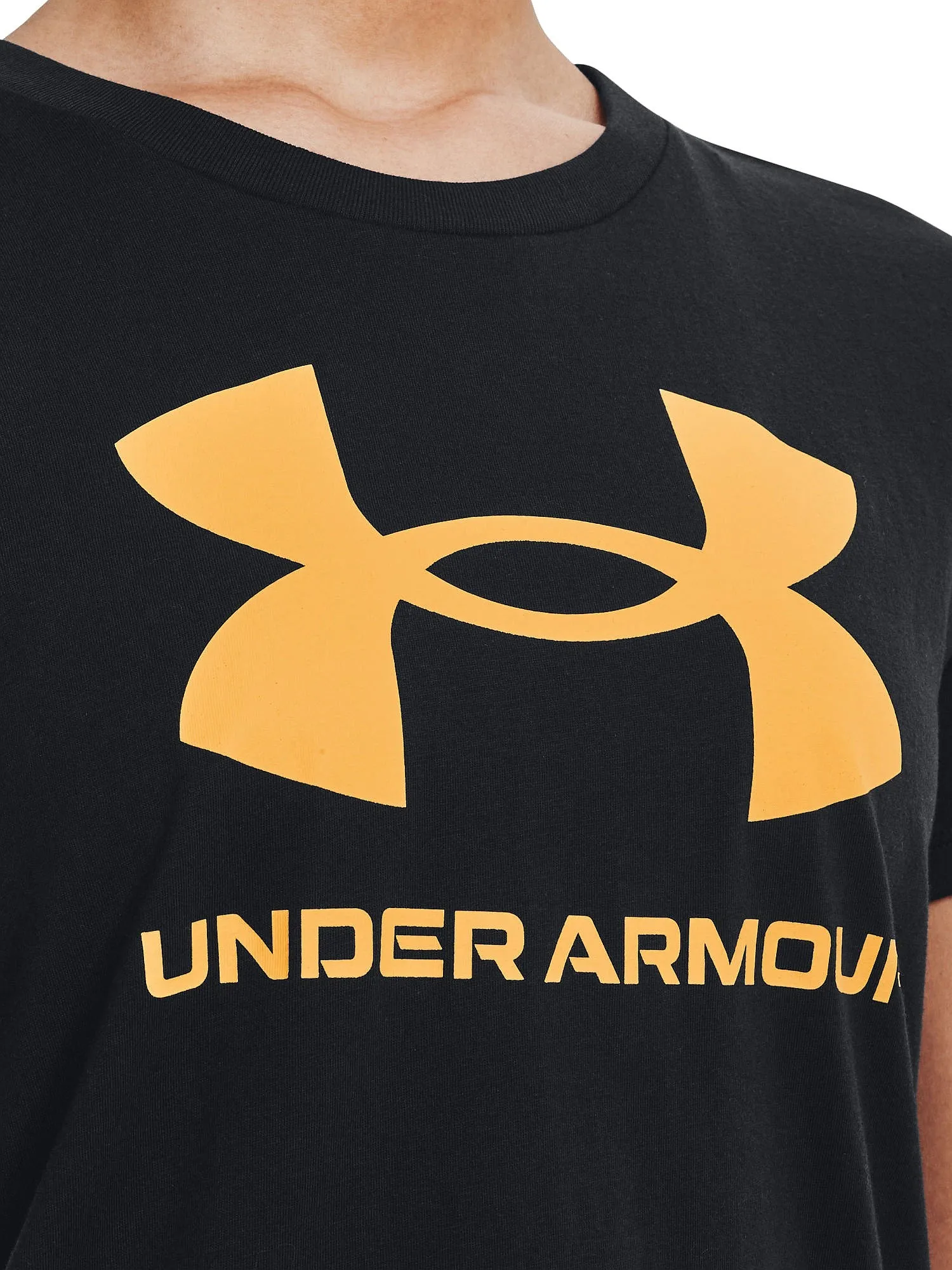 T-Shirt Under Armour Sportstyle Logo - 004/Black/Rise - women´s