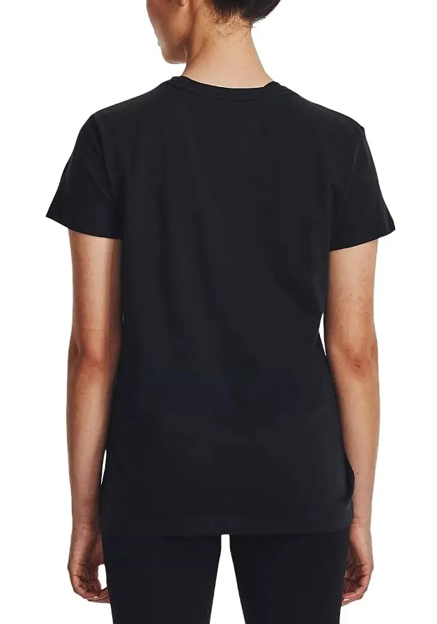 T-Shirt Under Armour Sportstyle Logo - Black/White - women´s