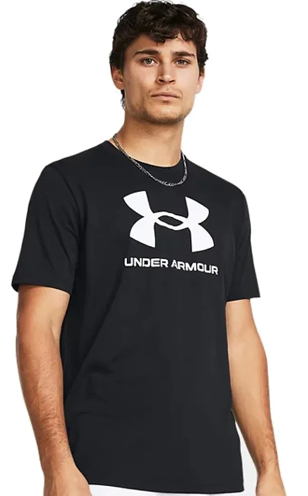 T-Shirt Under Armour Sportstyle Logo Update - Black/White - men´s