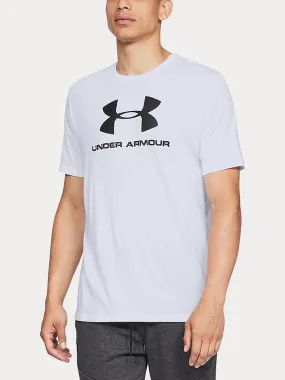 T-Shirt Under Armour Sportstyle Logo - White/Black - men´s